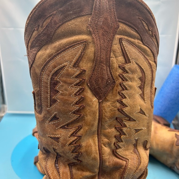 Corral men 8 saddle eagle overlay cowboy boots - Picture 12 of 13